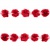 Тесьма плетеная "Рюш", упак. 9,14 м, цвет красный - купить в Назрани. Цена: 46.82 руб.