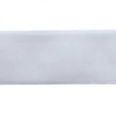 Лента бархатная нейлон, шир.25 мм, (упак. 45,7м), цв.01-белый - купить в Назрани. Цена: 981.09 руб.
