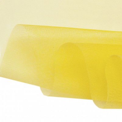 Фатин жесткий 16-68, 22 гр/м2, шир.180см, цвет жёлтый - купить в Назрани. Цена 89.29 руб.