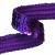 Тесьма с пайетками 12, шир. 20 мм/уп. 25+/-1 м, цвет фиолет - купить в Назрани. Цена: 778.19 руб.