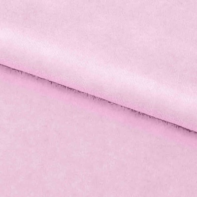 Велюр JS LIGHT 1, 220 гр/м2, шир.150 см, (3,3 м/кг), цвет бл.розовый - купить в Назрани. Цена 1 055.34 руб.