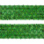 Тесьма с пайетками D4, шир. 35 мм/уп. 25+/-1 м, цвет зелёный - купить в Назрани. Цена: 1 308.30 руб.