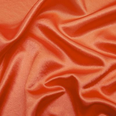 Поли креп-сатин 18-1445, 120 гр/м2, шир.150см, цвет оранжевый - купить в Назрани. Цена 155.57 руб.