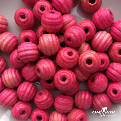 0309-Бусины деревянные "ОмТекс", 16 мм, упак.50+/-3шт, цв.023-розовый - купить в Назрани. Цена: 62.22 руб.