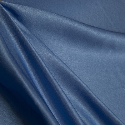 Поли креп-сатин 16-4132, 125 (+/-5) гр/м2, шир.150см, цвет голубой - купить в Назрани. Цена 155.57 руб.