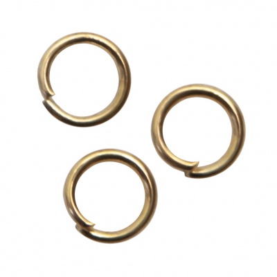 Кольцо  соединительное для бижутерии 5 мм, цв.-золото - купить в Назрани. Цена: 0.44 руб.