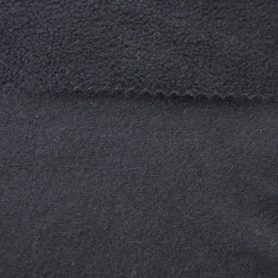 Флис DTY, 130 г/м2, шир. 150 см, цвет чёрный - купить в Назрани. Цена 694.22 руб.