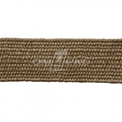 Тесьма отделочная полипропиленовая плетеная эластичная #2, шир. 40мм, цв.- соломенный - купить в Назрани. Цена: 50.99 руб.