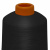 Нитки текстурированные кручёные, намот. 15 000 м, цвет чёрный - купить в Назрани. Цена: 237.24 руб.