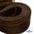 Регилиновая лента, шир.80мм, (уп.25 ярд), цв.- коричневый - купить в Назрани. Цена: 648.89 руб.