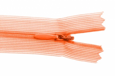 Молния потайная Т3 849, 20 см, капрон, цвет оранжевый - купить в Назрани. Цена: 5.12 руб.