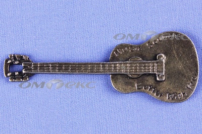 Декоративный элемент для творчества из металла "Гитара"  - купить в Назрани. Цена: 19.99 руб.