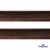 Кант атласный 074, шир. 12 мм (в упак. 65,8 м), цвет коричневый - купить в Назрани. Цена: 237.16 руб.