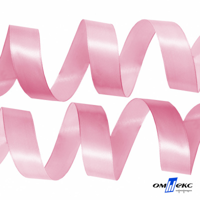 050-нежно-розовый Лента атласная упаковочная (В) 85+/-5гр/м2, шир.25 мм (1/2), 25+/-1 м - купить в Назрани. Цена: 53.96 руб.