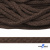 Шнур плетеный d-6 мм, 70% хлопок 30% полиэстер, уп.90+/-1 м, цв.1073-т.коричневый - купить в Назрани. Цена: 594 руб.