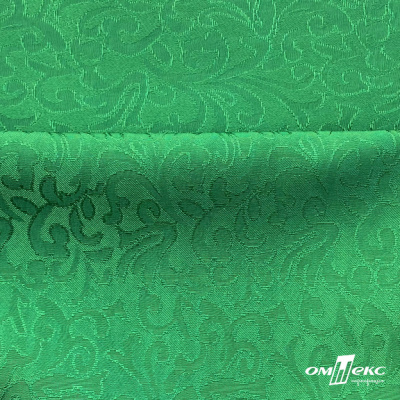 Ткань жаккард королевский, 100% полиэстр 180 г/м 2, шир.150 см, цв-зеленый - купить в Назрани. Цена 293.39 руб.