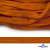 Шнур плетеный (плоский) d-12 мм, (уп.90+/-1м), 100% полиэстер, цв.267 - оранжевый - купить в Назрани. Цена: 8.71 руб.