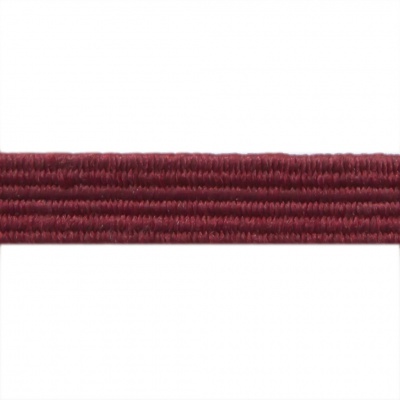 Резиновые нити с текстильным покрытием, шир. 6 мм ( упак.30 м/уп), цв.- 88-бордо - купить в Назрани. Цена: 155.22 руб.