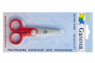 Ножницы G-508 детские 130 мм - купить в Назрани. Цена: 118.32 руб.