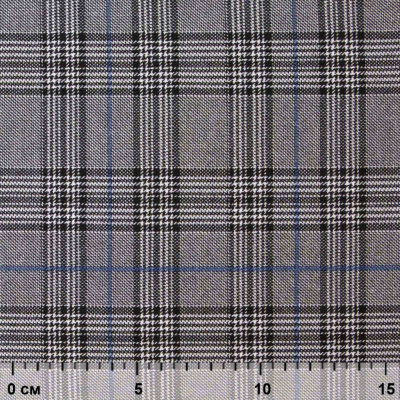 Ткань костюмная "Клер" 80% P, 16% R, 4% S, 200 г/м2, шир.150 см,#3 цв-серый/синий - купить в Назрани. Цена 412.02 руб.