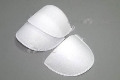 Плечевые накладки ОВ-10, обшитые, цвет белый - купить в Назрани. Цена: 16.83 руб.