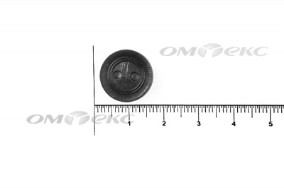 51820/15 мм (2 пр)  черные пуговицы - купить в Назрани. Цена: 0.87 руб.