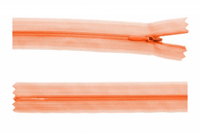 Молния потайная Т3 849, 50 см, капрон, цвет оранжевый - купить в Назрани. Цена: 8.87 руб.