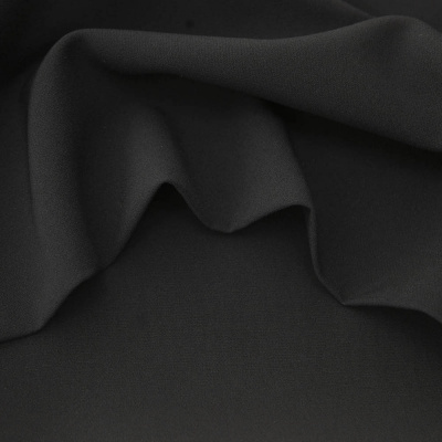 Костюмная ткань "Элис", 200 гр/м2, шир.150см, цвет чёрный - купить в Назрани. Цена 306.20 руб.