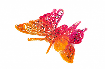 Бабочка декоративная пластиковая #10 - купить в Назрани. Цена: 7.09 руб.