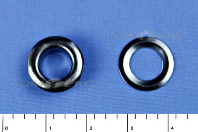 Люверсы металлические, блочка/кольцо, №5 (8 мм) упак.1000 шт- цв.никель - купить в Назрани. Цена: 392 руб.