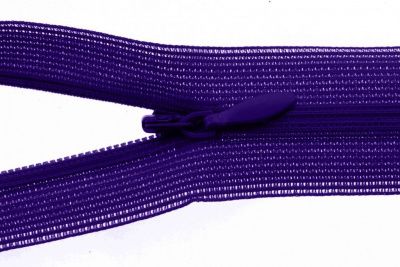 Молния потайная Т3 866, 50 см, капрон, цвет фиолетовый - купить в Назрани. Цена: 8.45 руб.