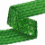 Тесьма с пайетками D4, шир. 35 мм/уп. 25+/-1 м, цвет зелёный - купить в Назрани. Цена: 1 321.65 руб.