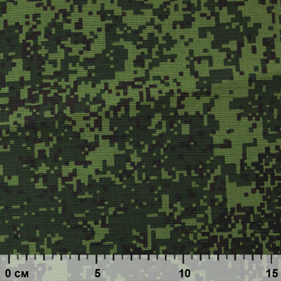 Униформ Рип Стоп 80/20 полиэфир/хлопок, 205 г/м2,  принтованный темно-зеленый, ВО, шир. 150 см - купить в Назрани. Цена 191.15 руб.