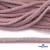 Шнур плетеный d-6 мм круглый, 70% хлопок 30% полиэстер, уп.90+/-1 м, цв.1087-розовый - купить в Назрани. Цена: 588 руб.