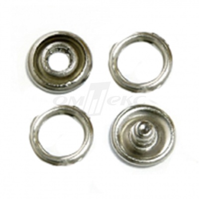 Кнопки рубашечные 10,5 мм никель New Star (кольцо) - купить в Назрани. Цена: 5.80 руб.