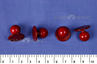 Пуговица поварская "Пукля", 10 мм, цвет красный - купить в Назрани. Цена: 2.28 руб.