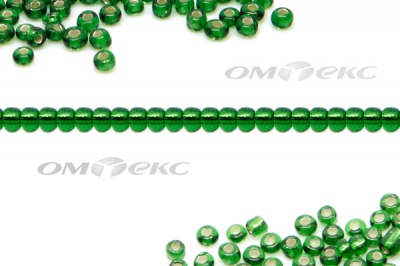 Бисер (SL) 11/0 ( упак.100 гр) цв.27В - зелёный - купить в Назрани. Цена: 53.34 руб.