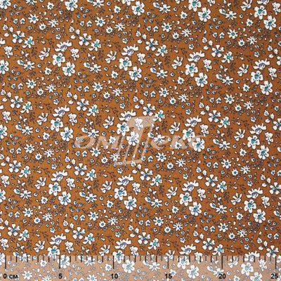 Плательная ткань "Фламенко" 11.1, 80 гр/м2, шир.150 см, принт растительный - купить в Назрани. Цена 239.03 руб.