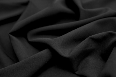 Костюмная ткань с вискозой "Флоренция", 195 гр/м2, шир.150см, цвет чёрный - купить в Назрани. Цена 502.24 руб.