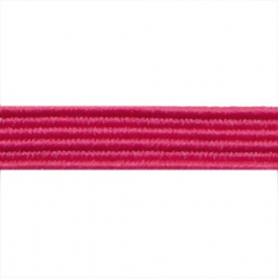 Резиновые нити с текстильным покрытием, шир. 6 мм ( упак.30 м/уп), цв.- 84-фуксия - купить в Назрани. Цена: 155.22 руб.