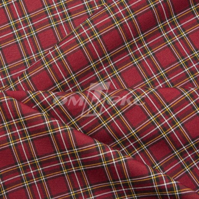 Ткань костюмная клетка 24379 2012, 230 гр/м2, шир.150см, цвет бордовый/бел/жел - купить в Назрани. Цена 539.74 руб.