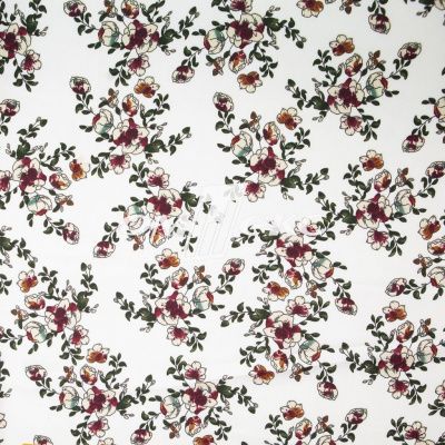 Плательная ткань "Фламенко" 23.1, 80 гр/м2, шир.150 см, принт растительный - купить в Назрани. Цена 264.56 руб.