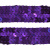 Тесьма с пайетками 12, шир. 20 мм/уп. 25+/-1 м, цвет фиолет - купить в Назрани. Цена: 786.13 руб.