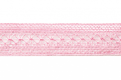 Тесьма кружевная 0621-1669, шир. 20 мм/уп. 20+/-1 м, цвет 096-розовый - купить в Назрани. Цена: 673.91 руб.