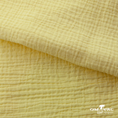 Ткань Муслин, 100% хлопок, 125 гр/м2, шир. 135 см (12-0824) цв.лимон нюд - купить в Назрани. Цена 337.25 руб.