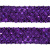 Тесьма с пайетками 12, шир. 35 мм/уп. 25+/-1 м, цвет фиолет - купить в Назрани. Цена: 1 308.30 руб.
