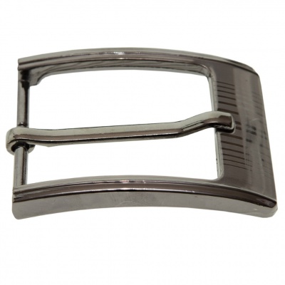 Пряжка металлическая для мужского ремня SC035#7 (шир.ремня 40 мм), цв.-тем.никель - купить в Назрани. Цена: 43.93 руб.
