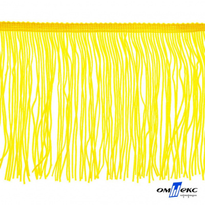 Бахрома для одежды (вискоза), шир.15 см, (упак.10 ярд), цв. 34 - жёлтый - купить в Назрани. Цена: 617.40 руб.