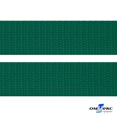 Зелёный- цв.876 -Текстильная лента-стропа 550 гр/м2 ,100% пэ шир.20 мм (боб.50+/-1 м) - купить в Назрани. Цена: 318.85 руб.