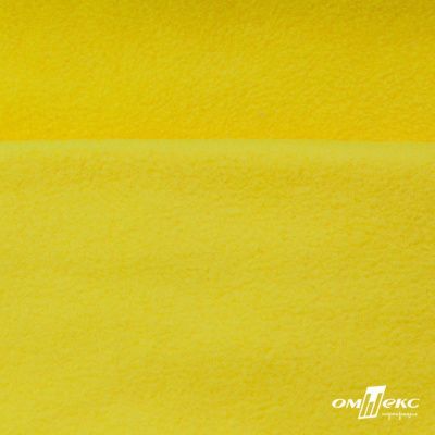 Флис DTY 14-0760, 240 г/м2, шир. 150 см, цвет яркий желтый - купить в Назрани. Цена 640.46 руб.